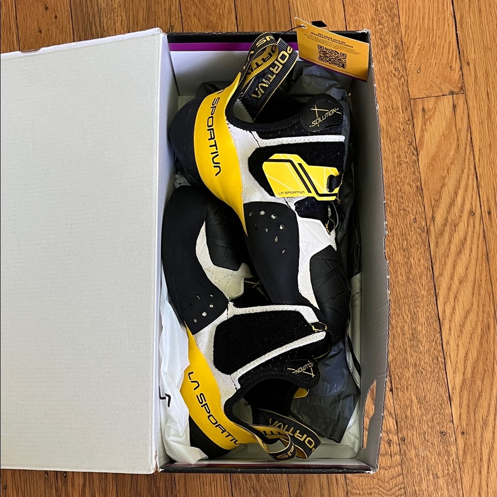 La Sportiva Yellow and Black Unisex Climbing Shoes New